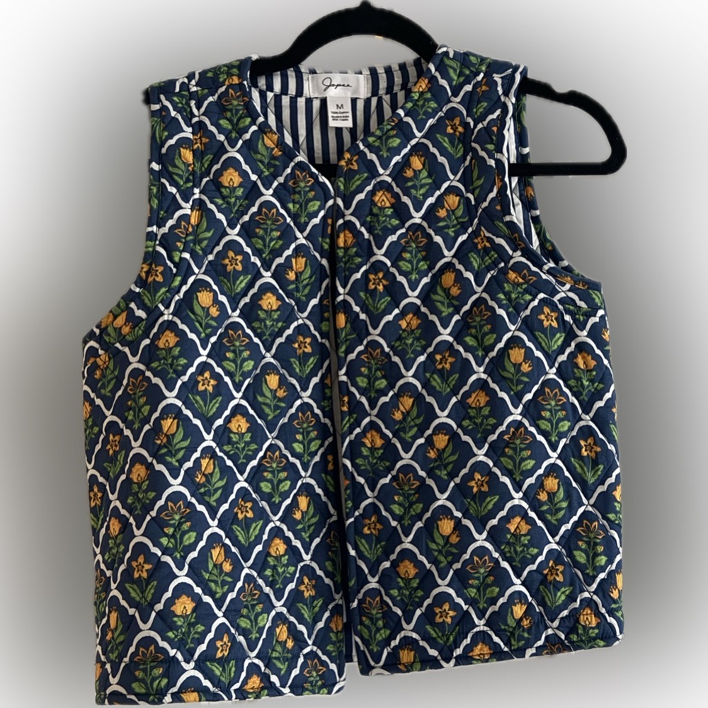 Floral Quilted Vest